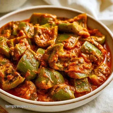 Pan-Seared Masala Bell Pepper Curry
