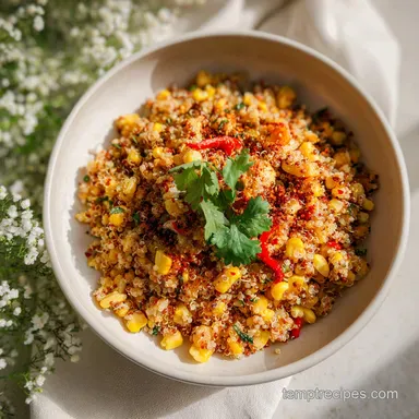 Mexican Street Corn Quinoa Salad for 6 Servings