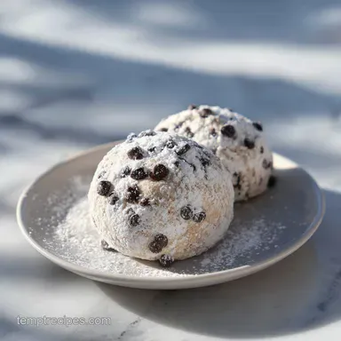 Mint Chocolate Snowball Cookies for 24