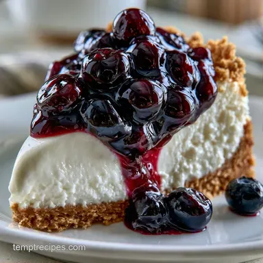 No Bake Blueberry Delight for 12 Servings Recipe Card