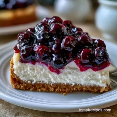 No Bake Blueberry Delight for 12 Servings