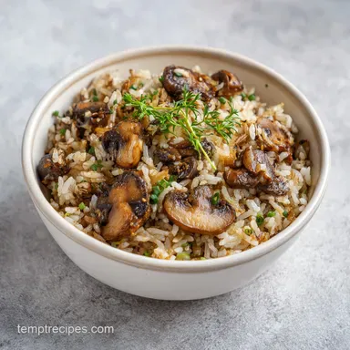 Soy Sauce Mushroom Rice: One Pot Caramelized Mushroom Dish