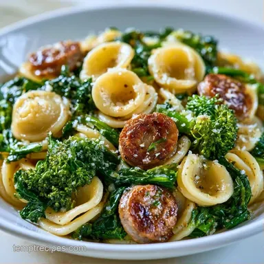 Orecchiette with Broccoli Rabe in 30 Min Recipe Card