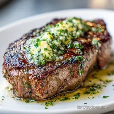 Perfect PanSeared Steak with Garlic Butter in 15 Minutes Recipe Card