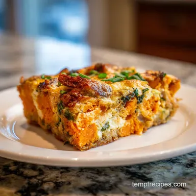 Sweet Potato Egg Casserole for 8 Servings