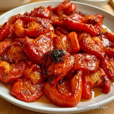 Roasted Bell Peppers Canned: 4 Pints Recipe Card