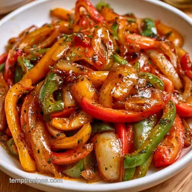 Sauteed Bell Peppers and Onions for 4