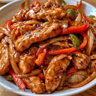 Sauteed Chicken with Bell Peppers for 4