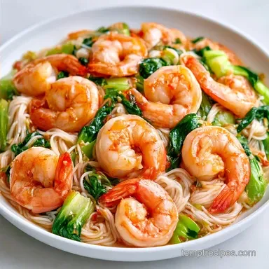 Shrimp Bok Choy Noodles in 20 Minutes