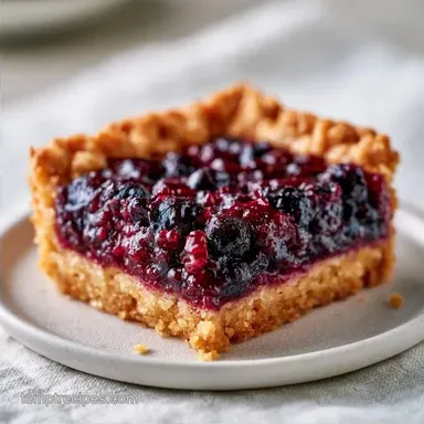 Simple Blueberry Pie Bars for 16 Bars