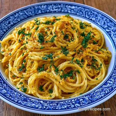 Simple Vegan Pantry Pasta in 15 Minutes Recipe Card