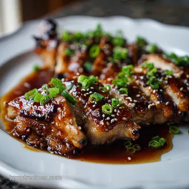 Slow Cooker Teriyaki Chicken for 6 Servings Recipe Card