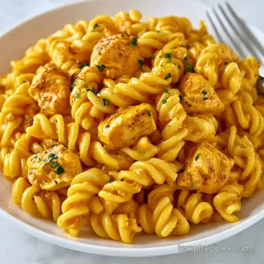 Spicy Curry Pasta Recipe in 30 Minutes Recipe Card