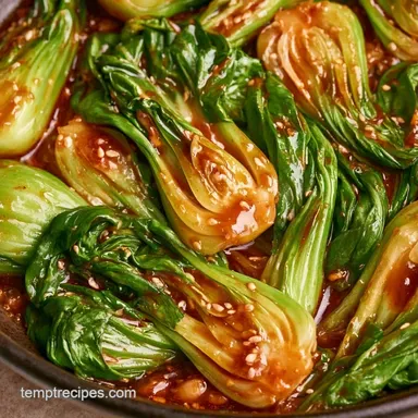Stirfry Bok Choy in 12 Minutes Recipe Card