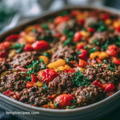 Stuffed Bell Pepper Casserole Meal Prep