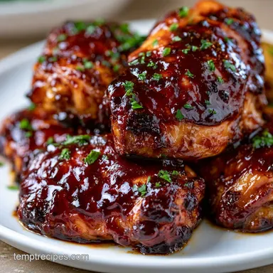 Sweet Baby Rays Crockpot Chicken for 4 Recipe Card