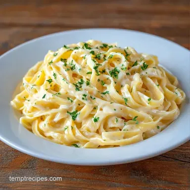 Three Ingredient Creamy Pasta (15 Min) Recipe Card