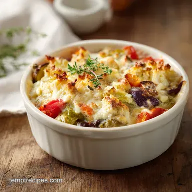 Cottage Cheese Veggie Bake: For 6 Servings Recipe Card