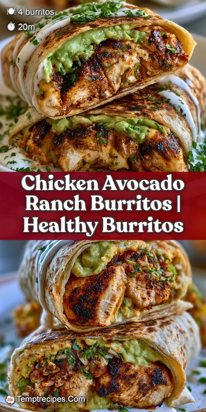 Close-up of golden breaded chicken and creamy avocado slices oozing from a crisp, charred flour tortilla.