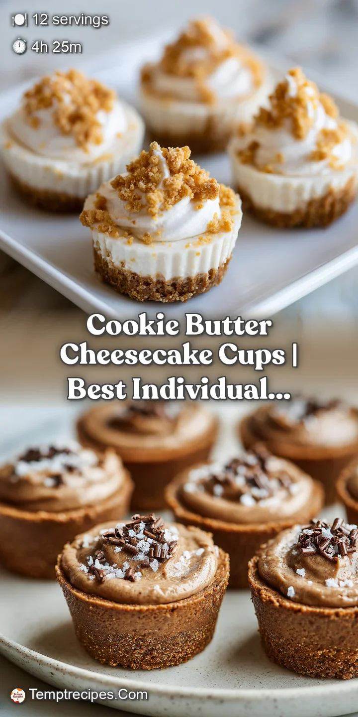 Creamy, swirled cookie butter cheesecake filling with a golden-brown crumb crust. A tempting close-up highlighting its ric...