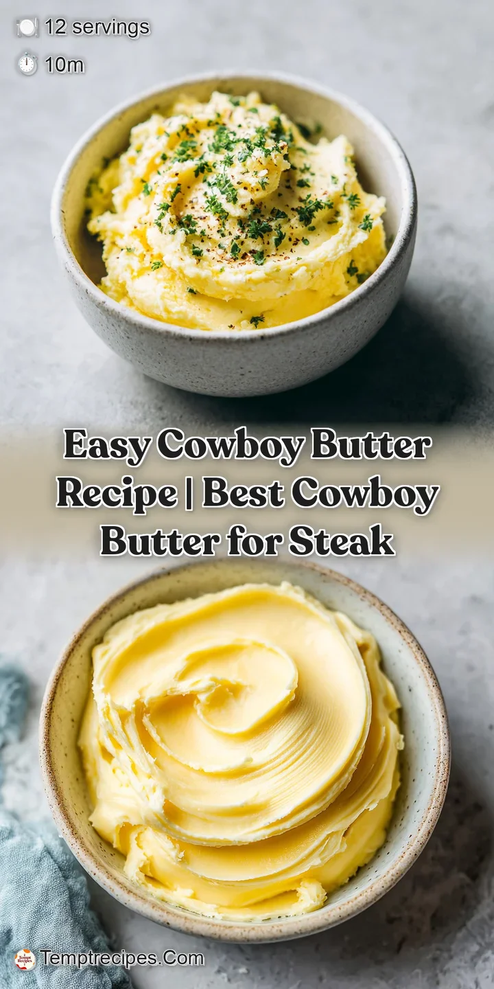 Close-up of soft, pale yellow butter infused with bright green herbs and tiny red pepper flakes