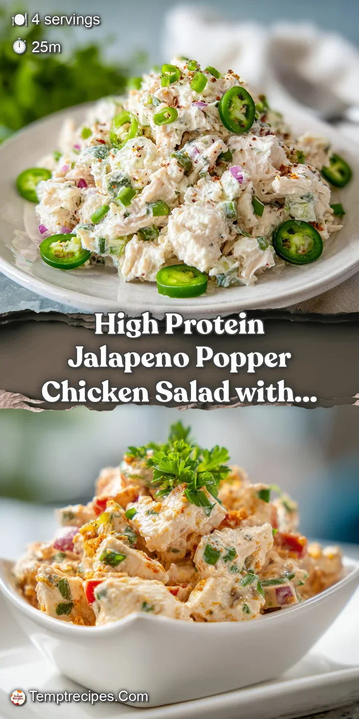 Close-up of a spoonful of chicken salad, showcasing the creamy texture and colorful mix of chicken, cheese, and jalapenos.