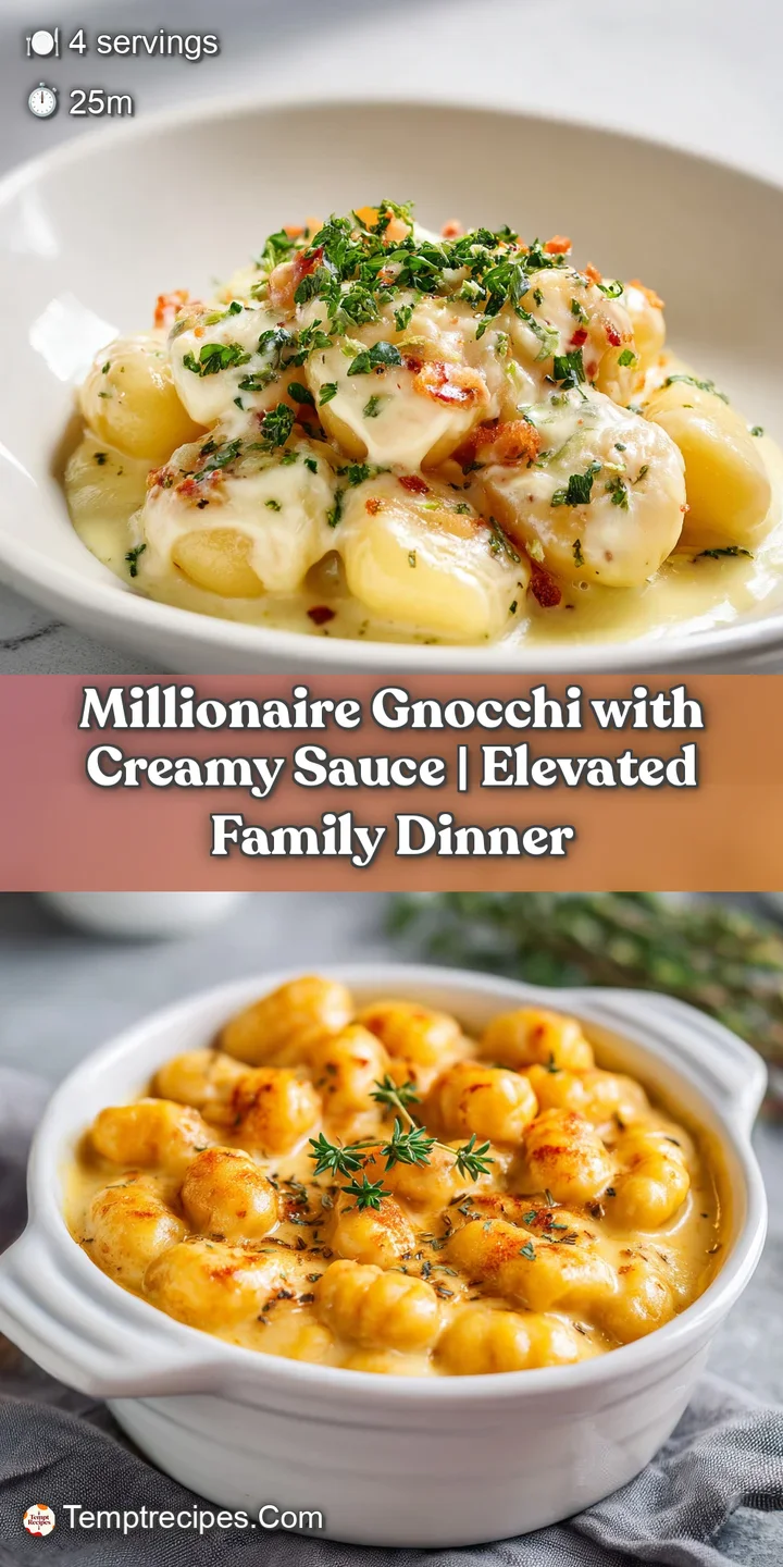 A fork piercing tender, golden gnocchi, coated in luxuriously smooth, pale sauce.