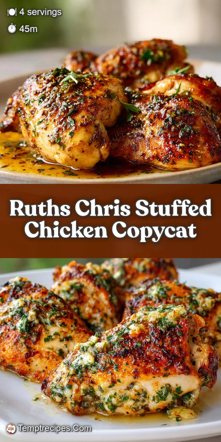 Close-up of moist, golden chicken breast bursting with creamy filling and garlic butter, inviting and delicious detail.