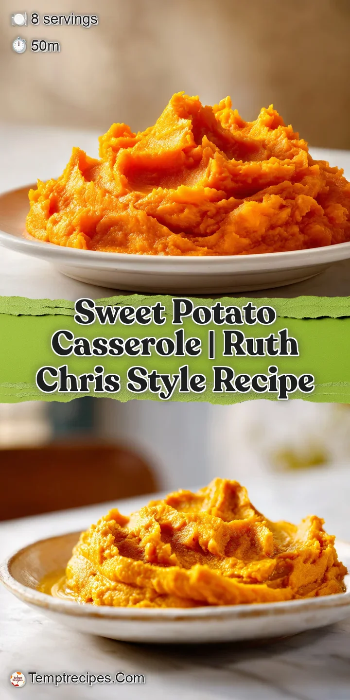 Close-up of gooey, melted white marshmallows with toasted peaks over a smooth, steaming orange root vegetable puree.