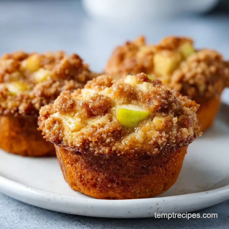 Apple Pie Muffins: With Cinnamon Streusel