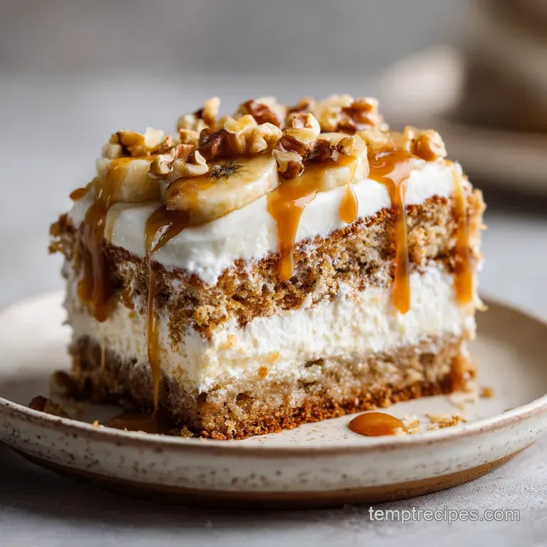 Heavenly Banana Walnut Cream Cake: Silky Finish