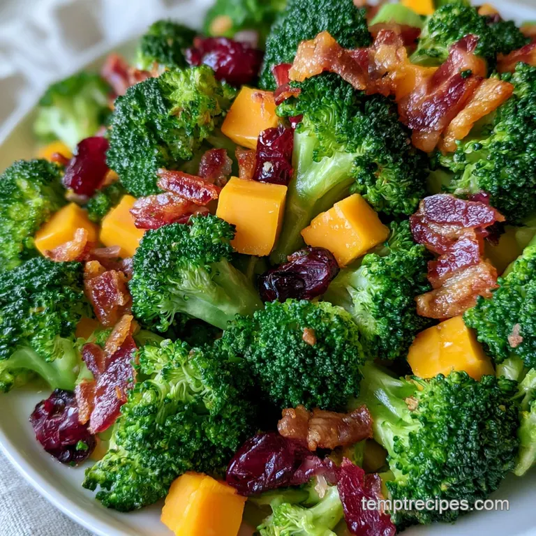 Best Broccoli Salad: Creamy and Tangy