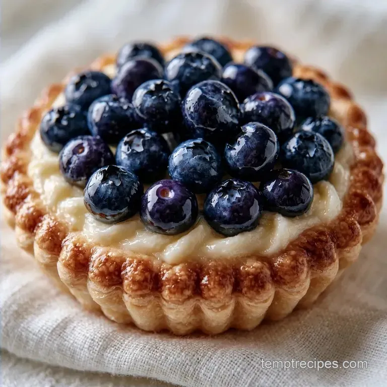 Crispy Blueberry Cream Cheese Danishes