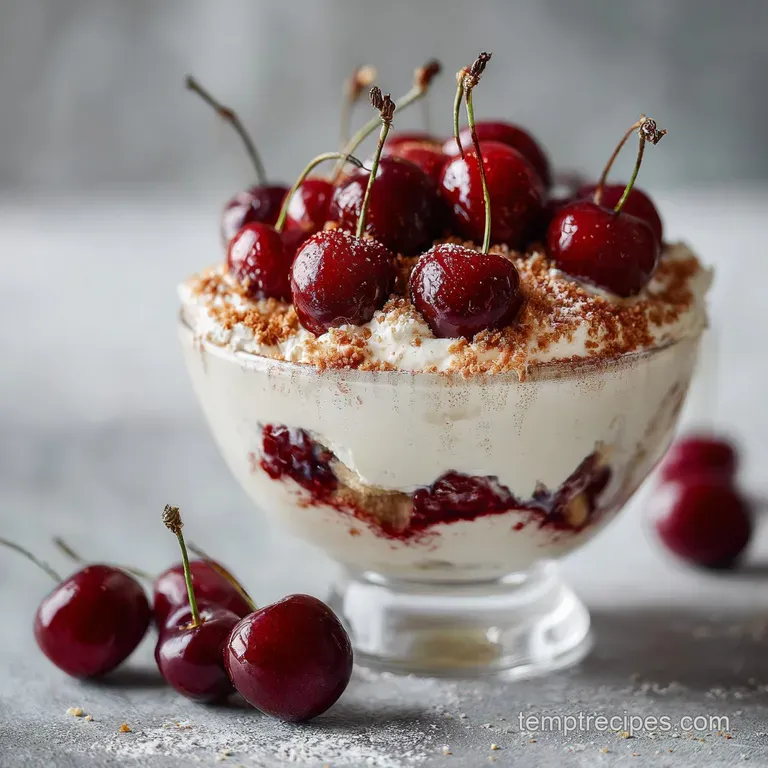Cherry Amaretto Tiramisu Recipe