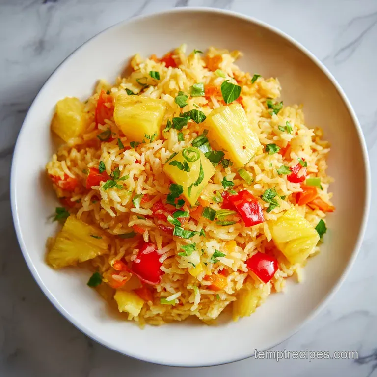 Coconut Pineapple Rice: Creamy and Fluffy