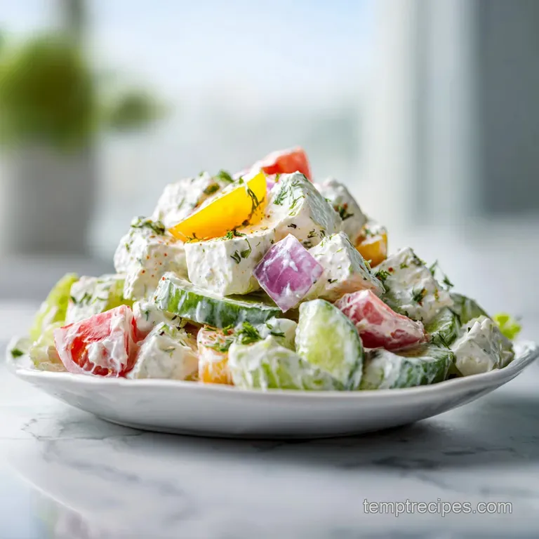 HighProtein Cottage Cheese Ranch Chopped Salad
