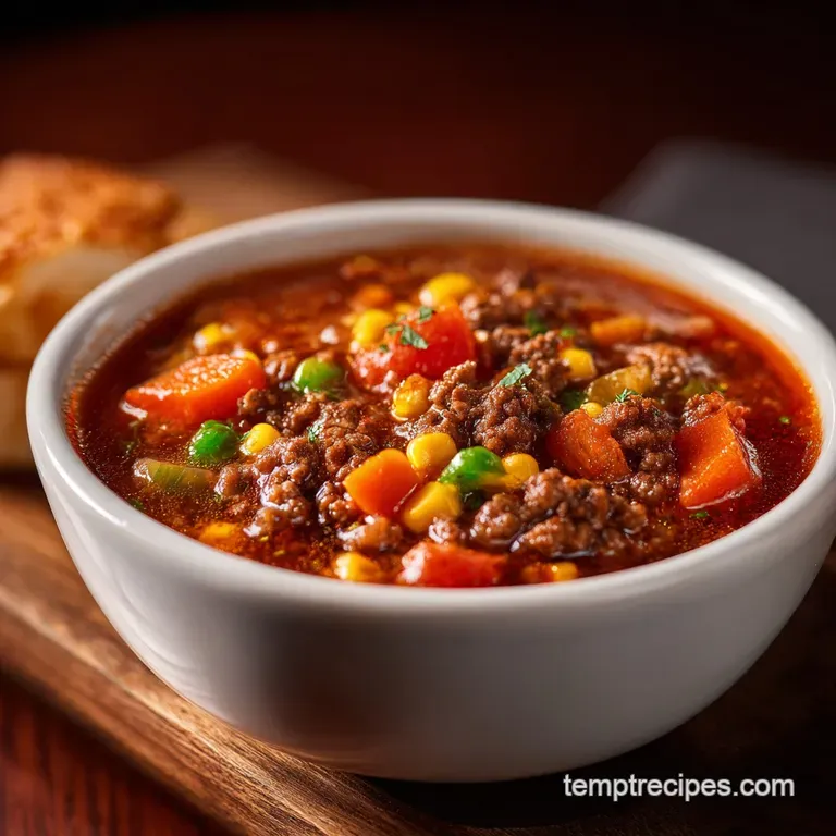 Cozy Creamy Cowboy Soup with Ground Beef