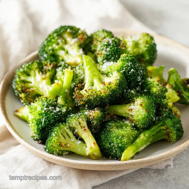 Crispy Garlic Air Fryer Broccoli