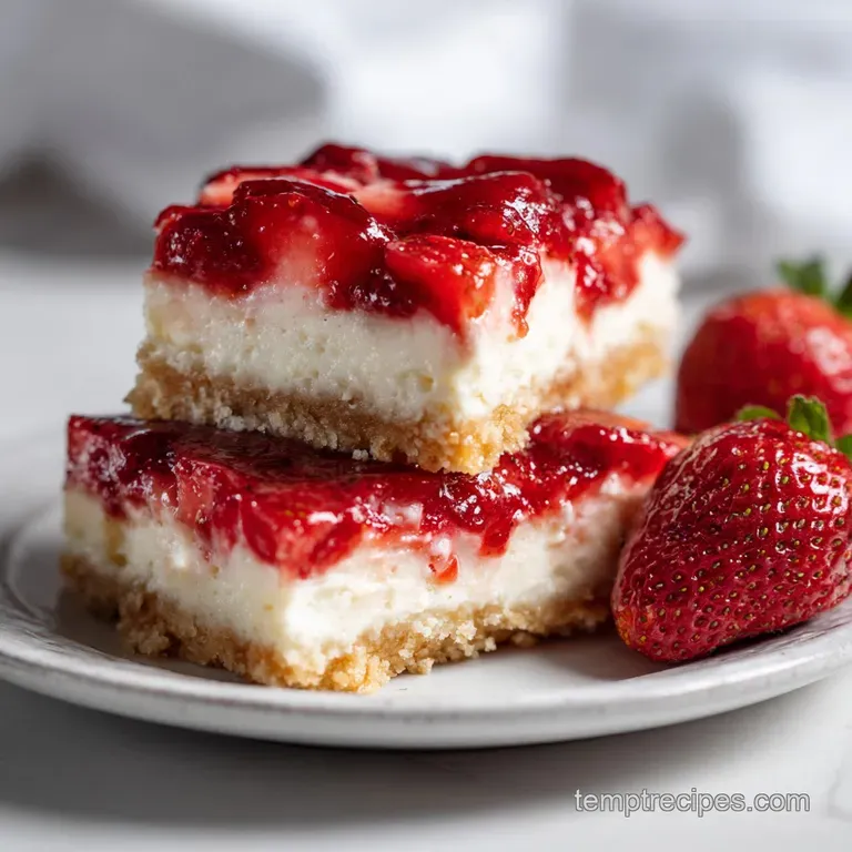 Easy Keto Strawberry Cheesecake Bars