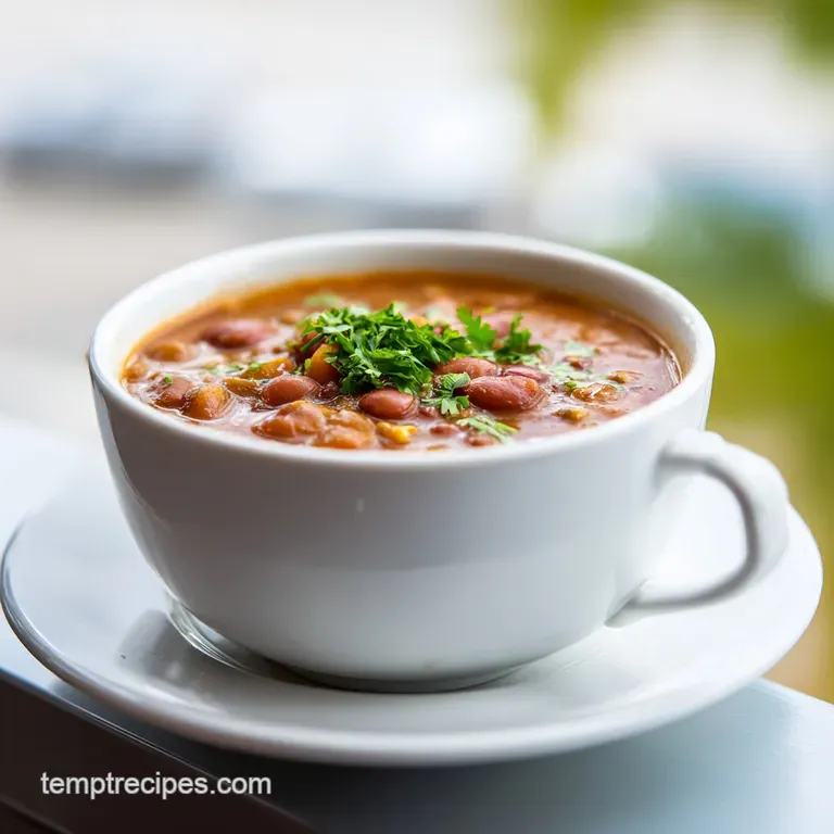Easy Mexican Pinto Bean Soup Recipe