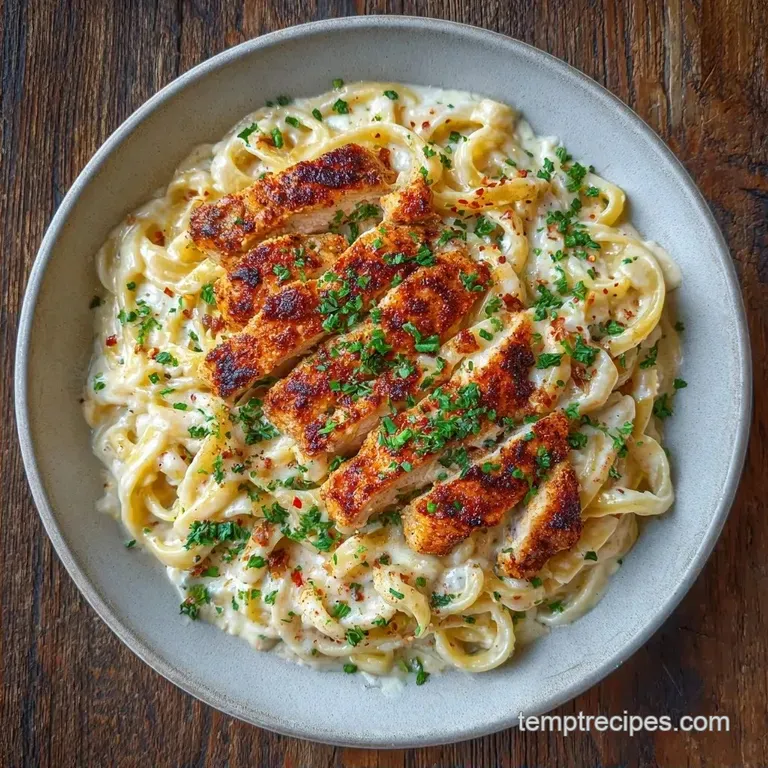 Garlic Parmesan Chicken Pasta: Creamy and Savory