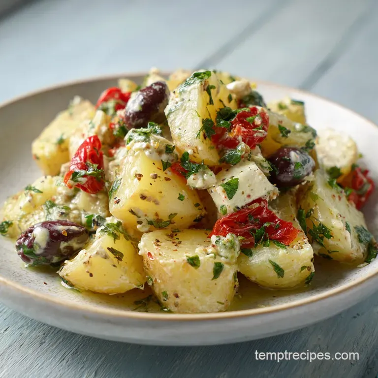 Healthy Mediterranean Potato Salad: Zesty Vinaigrette