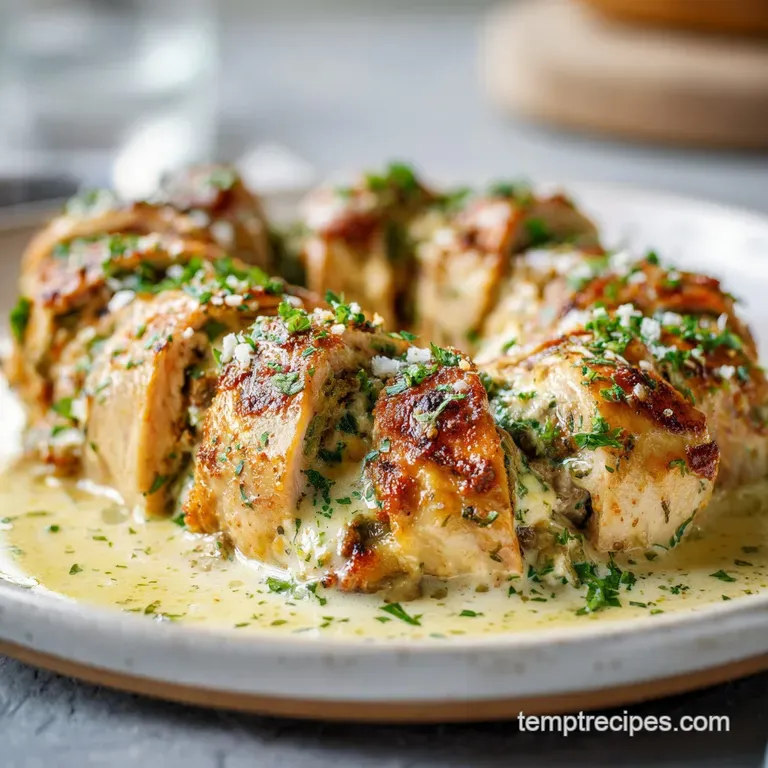 Ricotta Stuffed Chicken Rolls: Lemon Herb Filling