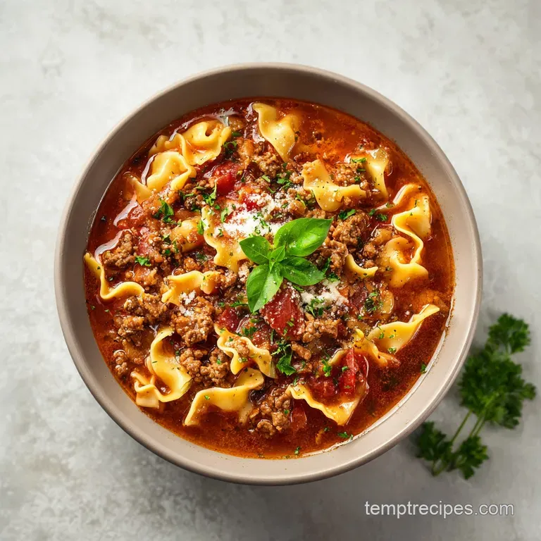 High Protein Lasagna Soup: Hearty and Savory