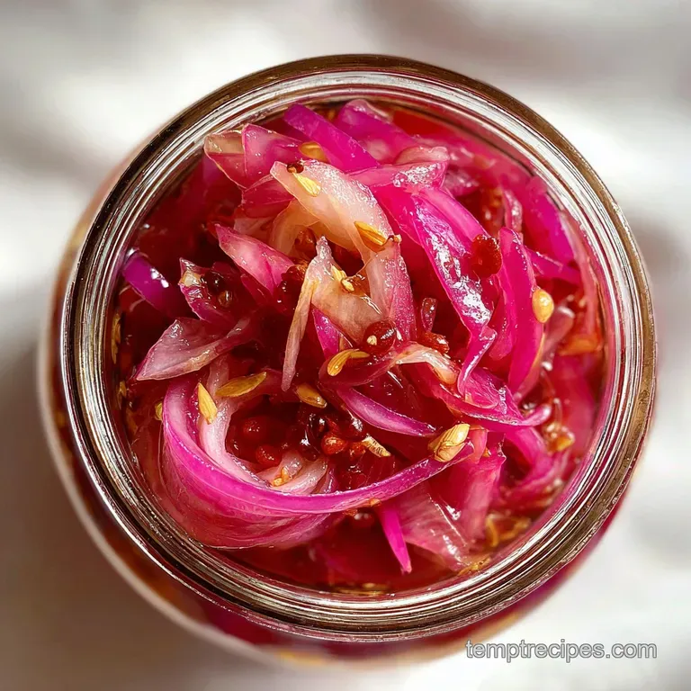 Hot Honey Pickled Onions: Spicy Sweet Condiment