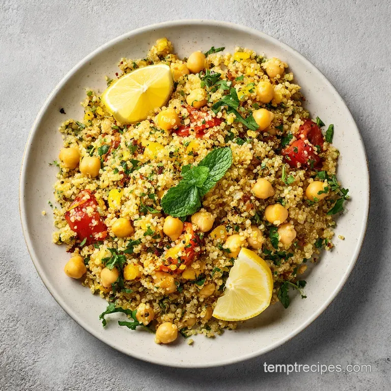 Lemon Herb Quinoa with Chickpeas: Fresh and Protein Packed