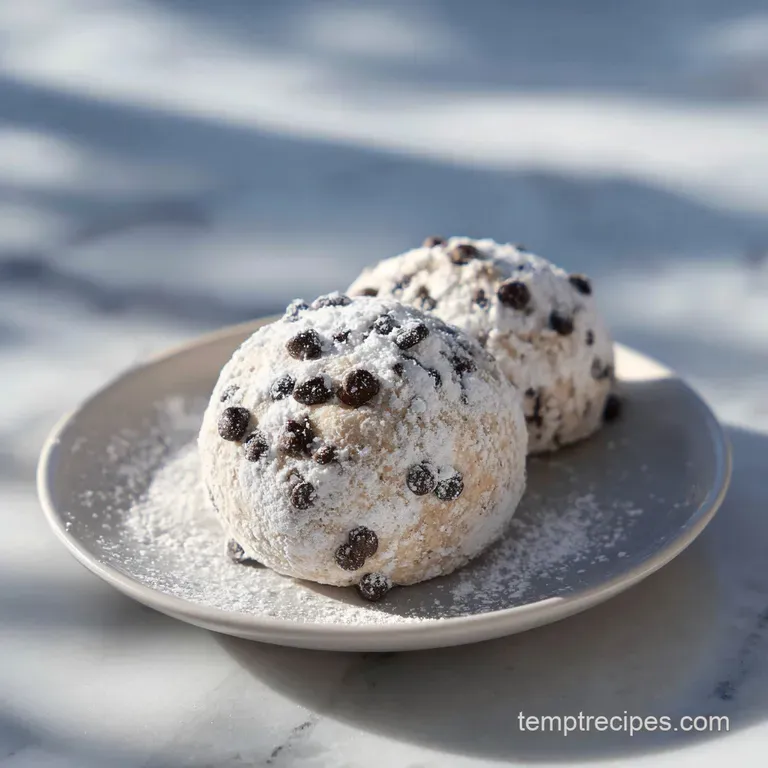 Mint Chocolate Snowball Cookies: Velvety and Cool