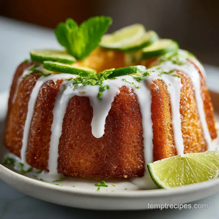 Moist Tangy Key Lime Pound Cake