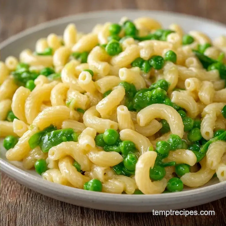One Pot Pasta Peas: Guilt-Free and Creamy