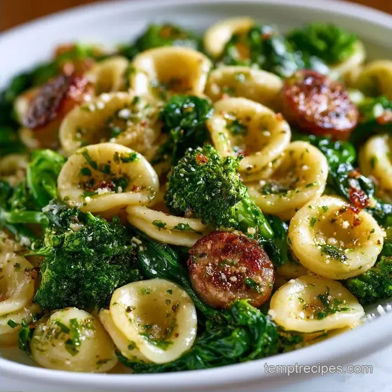 Orecchiette with Broccoli Rabe: Hearty and Savory